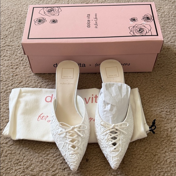 Dolce Vita Shoes - Dolce Vita Cream Lace Mules